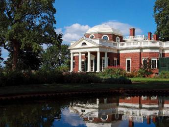 Photograph of the iconic Monticello, suggesting that Jefferson’s role as an owner of enslaved people needs to be made part of his history