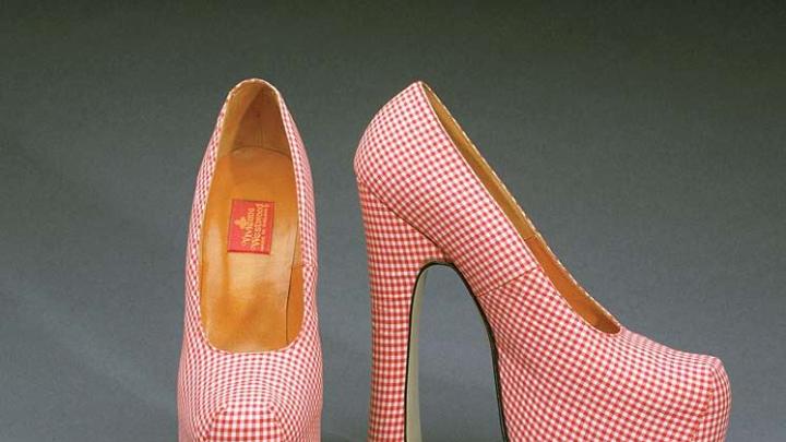 Gingham platform shoes, Vivienne Westwood, 1993