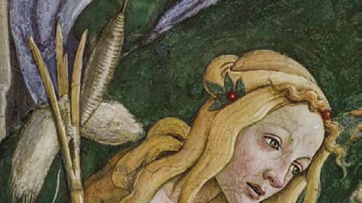 Botticelli image of a woman from the Sistine Chapel