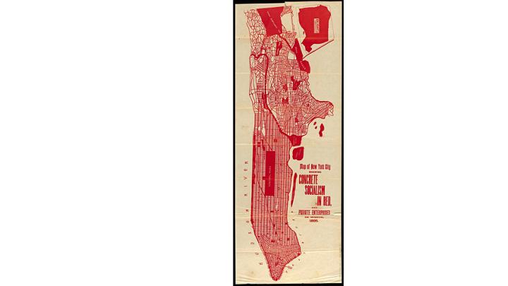 Map of New York City, 1895