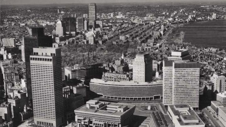 Photograph of redeveloped Boston Government Center, 1971